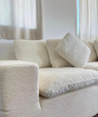 Sofá modular blanco 301cm