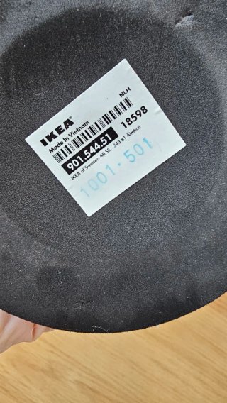 Portavelas jarron IKEA Negro