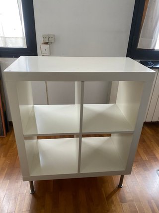 Estantería modular blanca 4 cubos