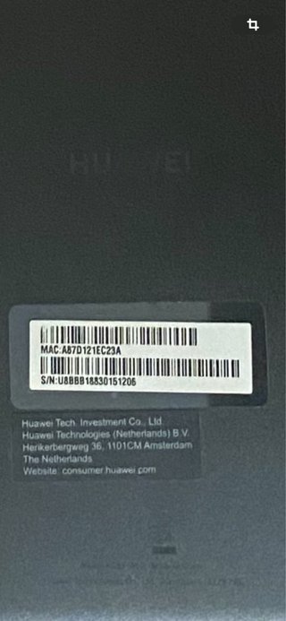 Tablet Huawei Negra/Gris
