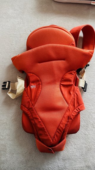 Mochila portabebés ergonómica naranja
