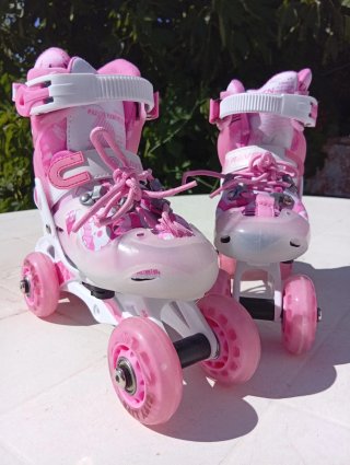 Patines nuevos extensibles  rosa princess Talla 26