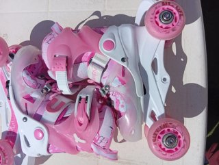 Patines nuevos extensibles  rosa princess Talla 26