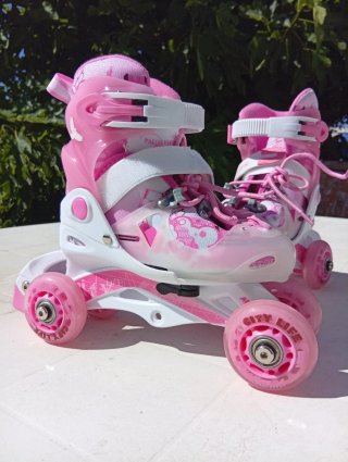 Patines nuevos extensibles  rosa princess Talla 26