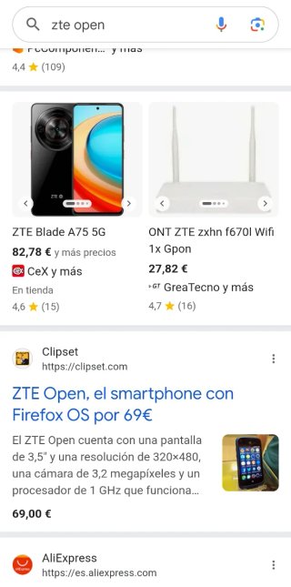 ZTE OPEN Firefox OS Movistar