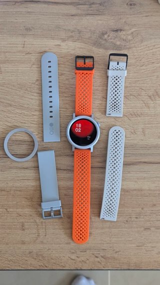 Reloj Inteligente Gris y Naranja