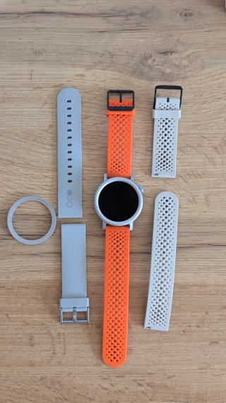 Reloj Inteligente Gris y Naranja