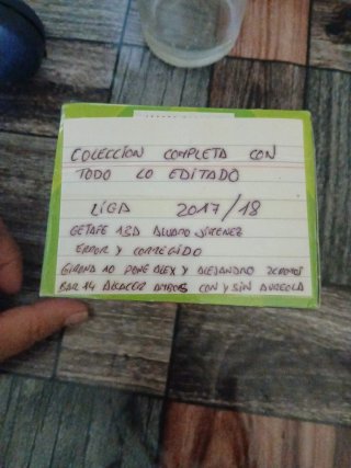 Colección cromos Liga Este 2017-18 completa