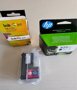 2 Cartuchos Tinta Negra: HP 305XL y HI-339 Inkjet
