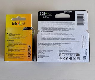 2 Cartuchos Tinta Negra: HP 305XL y HI-339 Inkjet