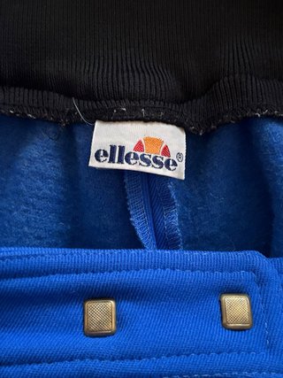 Pantalón Esquí Vintage Ellesse Azul Eléctrico