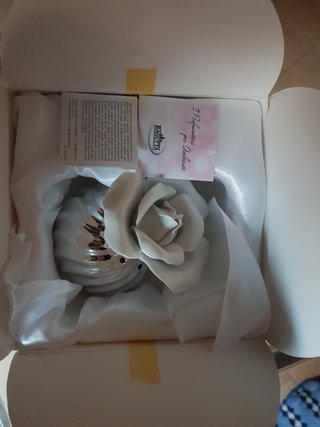 Profumatore Bagutta rosa ceramica argento