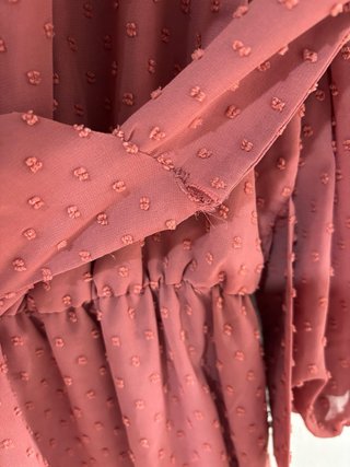 Vestido Zara rosa con puntos