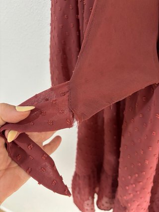 Vestido Zara rosa con puntos