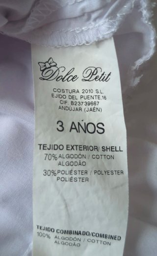 Conjunto Dolce Petit Niña T.3
