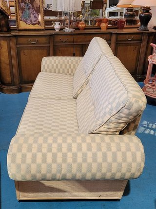 SOFÁ VINTAGE CUADROS DE 3 PLAZAS
