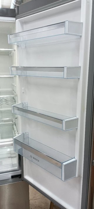 NEVERA COMBI ACERO INOXIDABLE BOSCH NO FROST A +