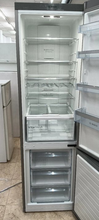 NEVERA COMBI ACERO INOXIDABLE BOSCH NO FROST A +