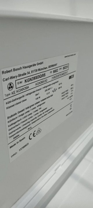 NEVERA COMBI ACERO INOXIDABLE BOSCH NO FROST A +