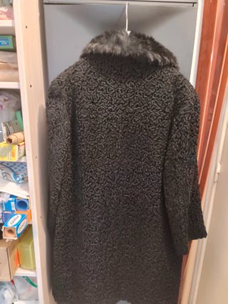 Chaquetón Astrakán Negro