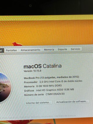 MacBook Pro Core i5 8GB RAM 1TB