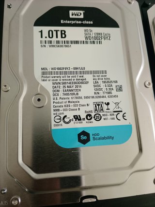 Pack 2 Discos Duros CCTV 1TB WD y Seagate