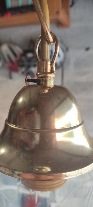 Lampada Sospensione Vintage Vetro e Metallo