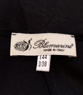 Top Blumarine Semicoprente Nero Taglia S
