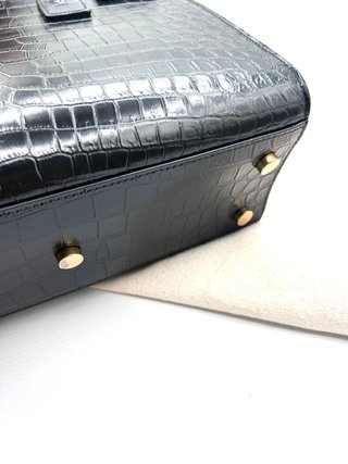 Saint Laurent Sac de Jour Negro Cocodrilo