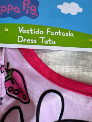 Vestido Peppa Pig Tutú Talla 3