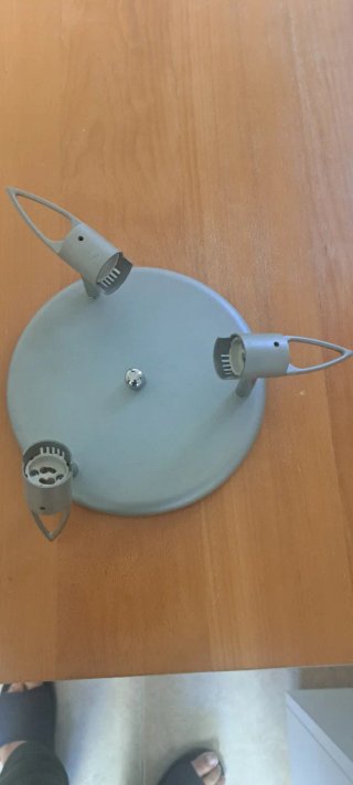 Plafón techo plateado 22cm