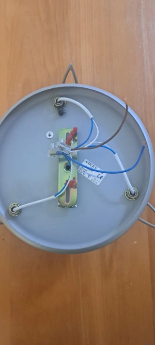 Plafón techo plateado 22cm