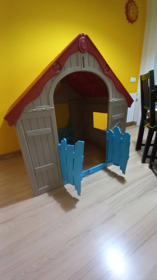 Casita de jardín plegable para niños