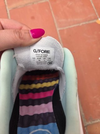 Zapatos de golf blancos y rosas mujer
