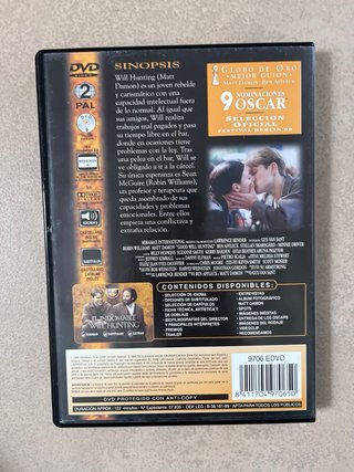 DVD El Indomable Will Hunting (Español)