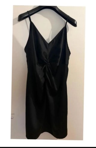 Vestito nero donna con nodo taglia XL