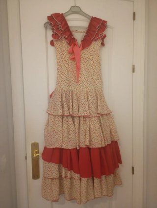 Traje de flamenca niña floral
