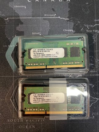 2x4GB DDR3L 1600MHz RAM