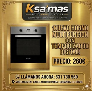 Horno Multifunción con Temporizador Digital