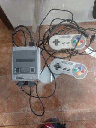 Consola Super Nintendo SNES Gris