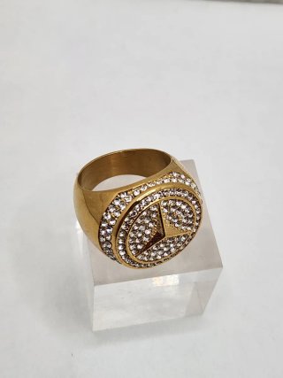 Anillo Mercedes Chapado en Oro