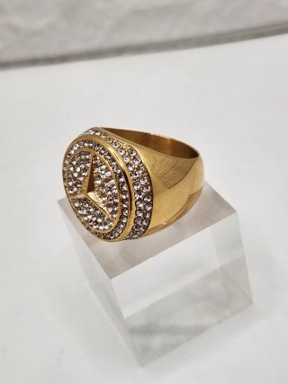 Anillo Mercedes Chapado en Oro