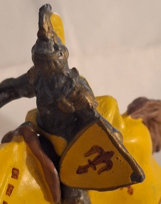 Figura caballero medieval plomo