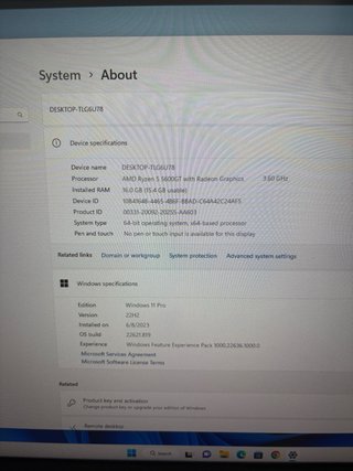 PC Gaming Ryzen 5 5600GT + 16GB RAM