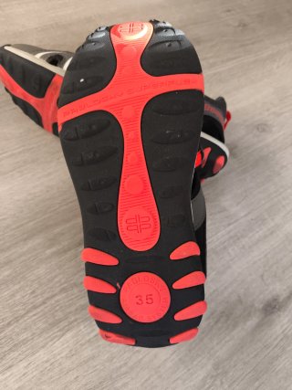 Sandalias trekking Pablosky Gris/Rojo Talla 35