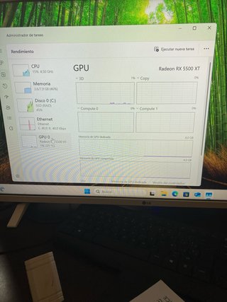 Estación Trabajo i7 7740x 8GB RX5500 250GB SSD PC