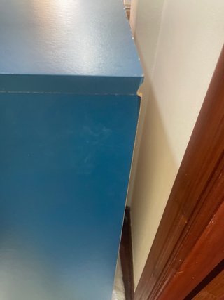 Cómoda azul Ikea.