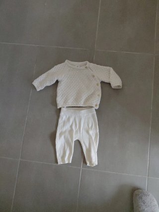 Conjunto H&M recién nacido T.56