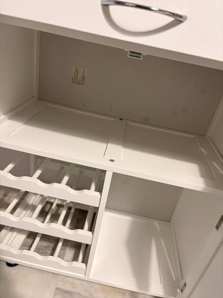 Mueble auxiliar cocina madera y metal