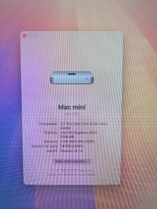 Mac mini 2012 | 8GB RAM | 500GB SSD